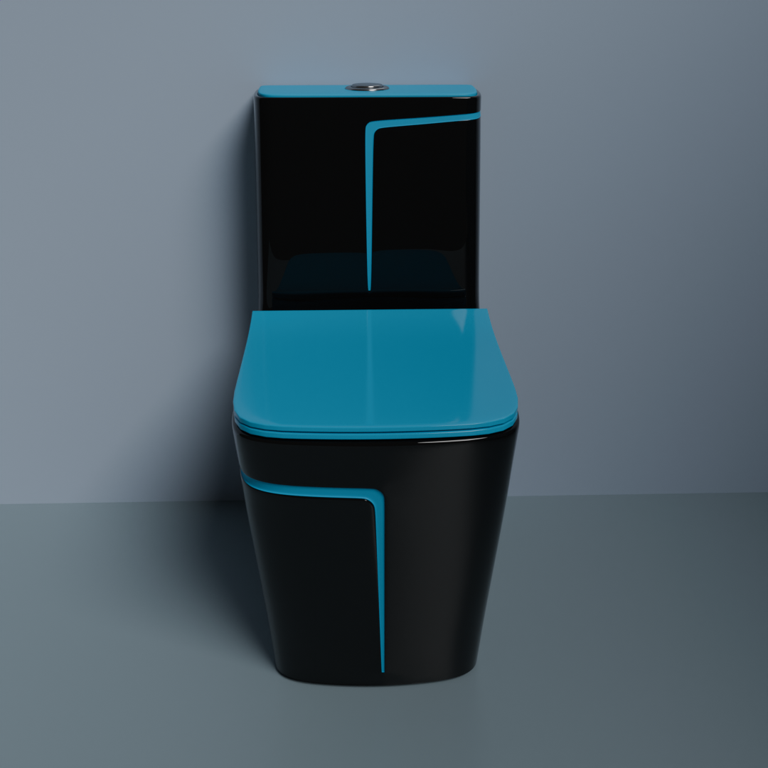 BRIZENTA Ceramic Western Washdown Color Commode For Bathroom with S Trap for Bathroom India (Copy)