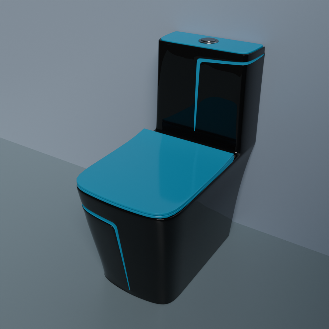 BRIZENTA Ceramic Western Washdown Color Commode For Bathroom with S Trap for Bathroom India (Copy)