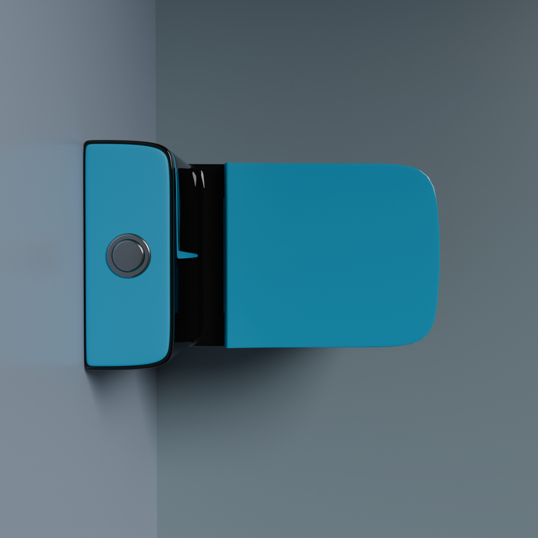 BRIZENTA Ceramic Western Washdown Color Commode For Bathroom with S Trap for Bathroom India (Copy)