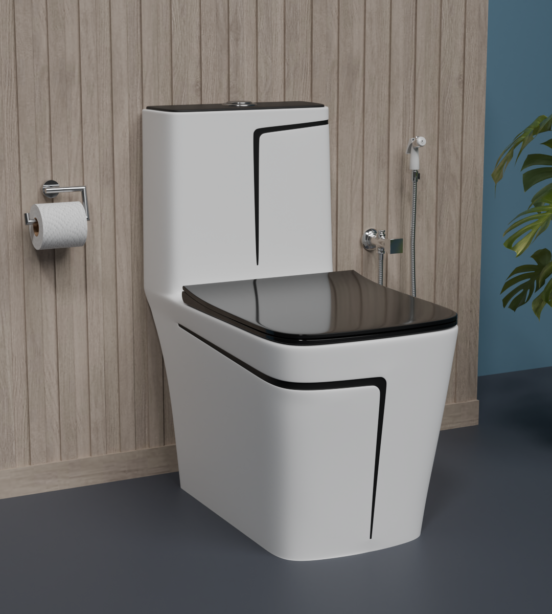 BRIZENTA Ceramic Western Washdown Color Commode For Bathroom with S Trap for Bathroom India (Copy) (Copy)