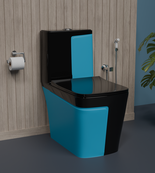 BRIZENTA Ceramic Western Washdown Color Commode For Bathroom with S Trap for Bathroom India (Copy) (Copy) (Copy)