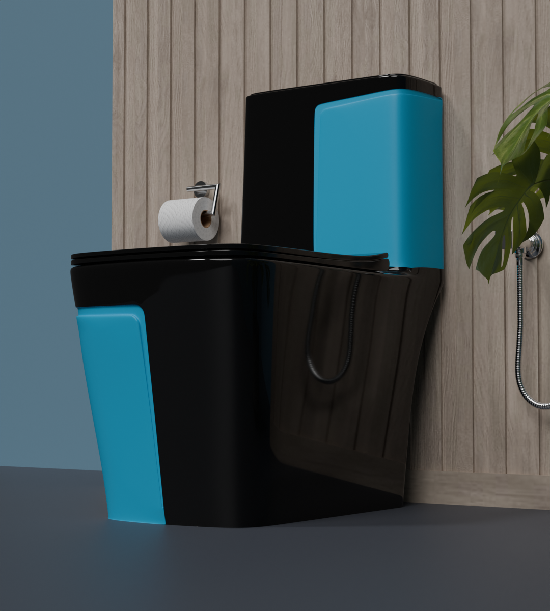 BRIZENTA Ceramic Western Washdown Color Commode For Bathroom with S Trap for Bathroom India (Copy) (Copy) (Copy)